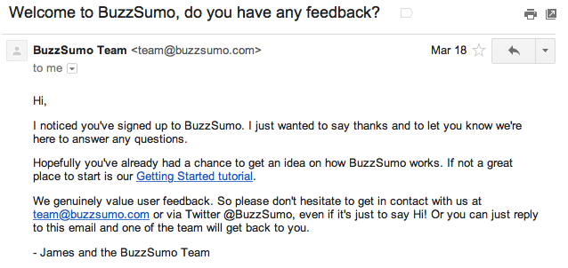 buzzsumo-welcome-email